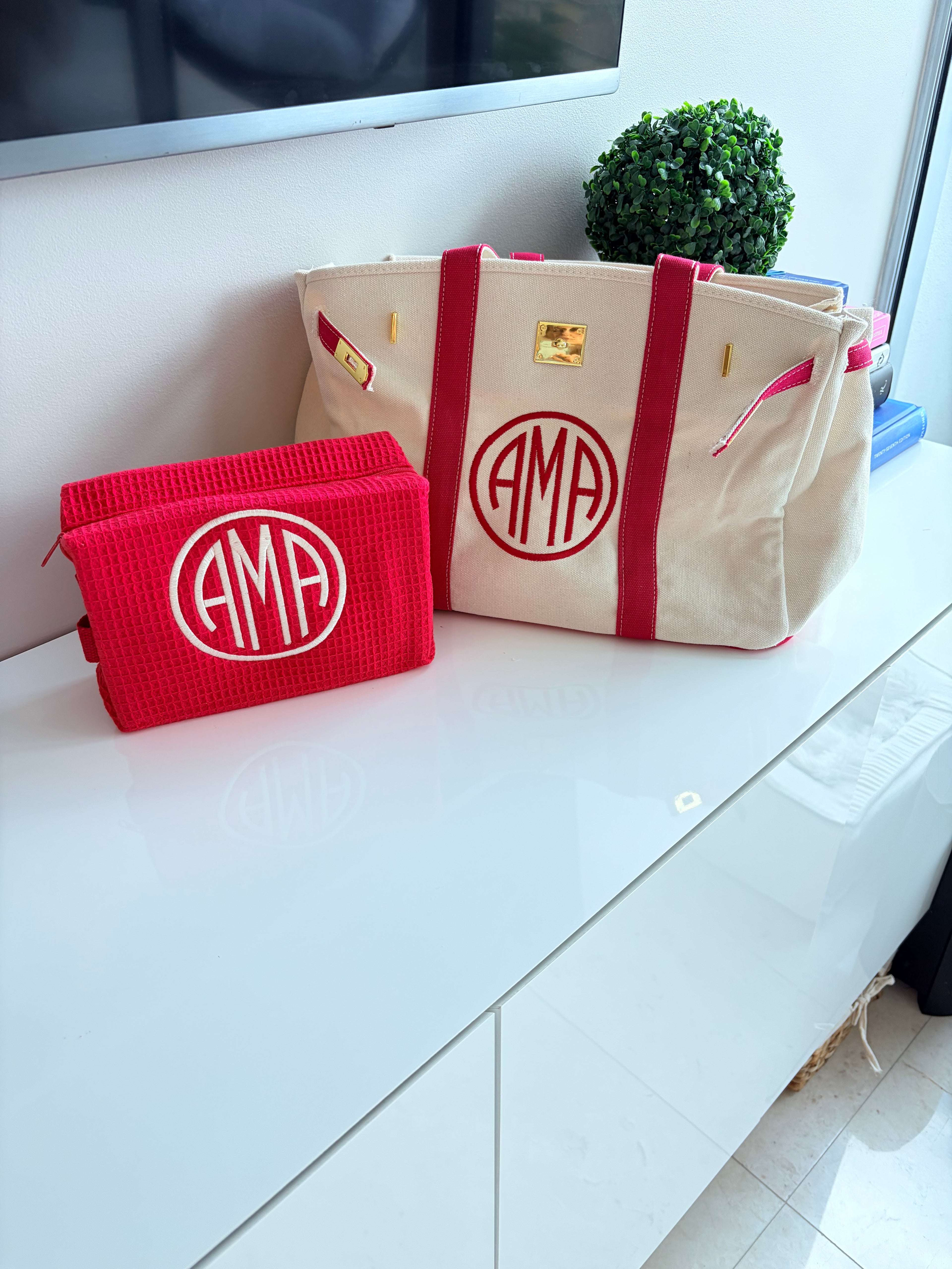 Waffle Makeup Bags (large)