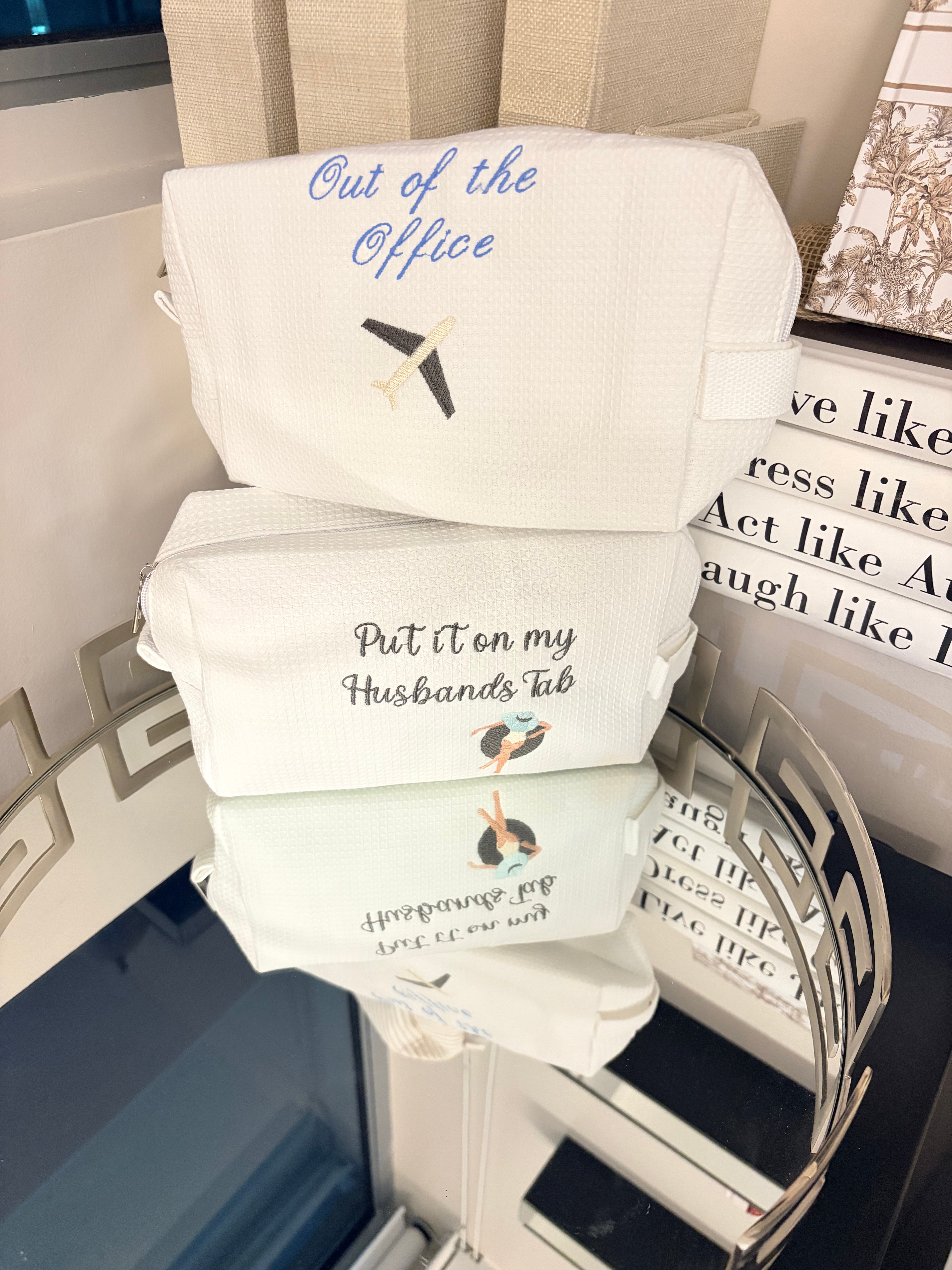 Waffle Makeup Bags (large)