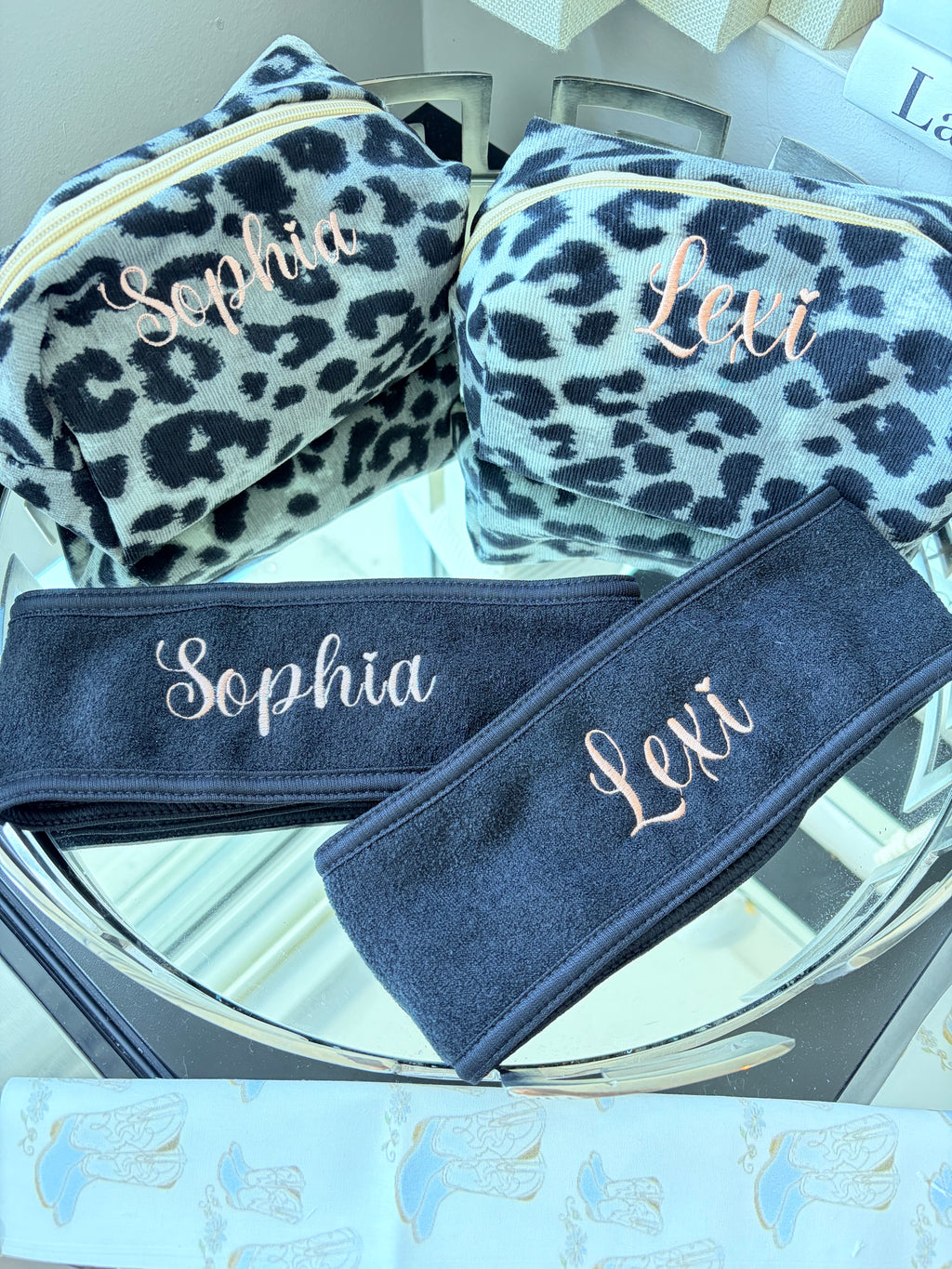 Animal Print cosmetic bag