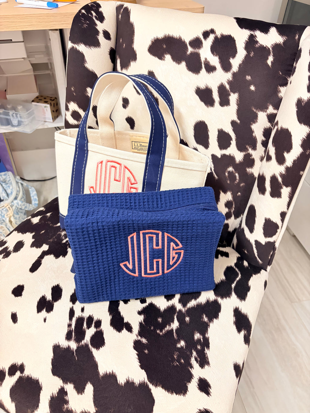 Waffle Makeup Bags (large)